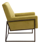 New York Accent Chair Olive Green Club Chairs LOOMLAN By Zuo Modern