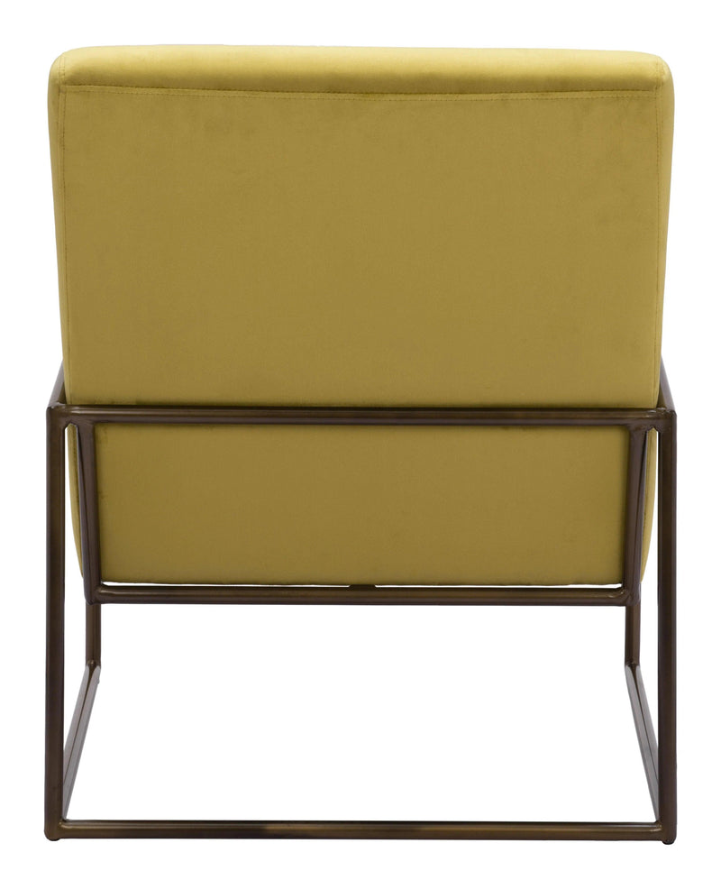 New York Accent Chair Olive Green Club Chairs LOOMLAN By Zuo Modern