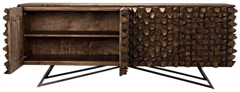 New York Wood and Steel Sideboard Sideboards LOOMLAN By Noir