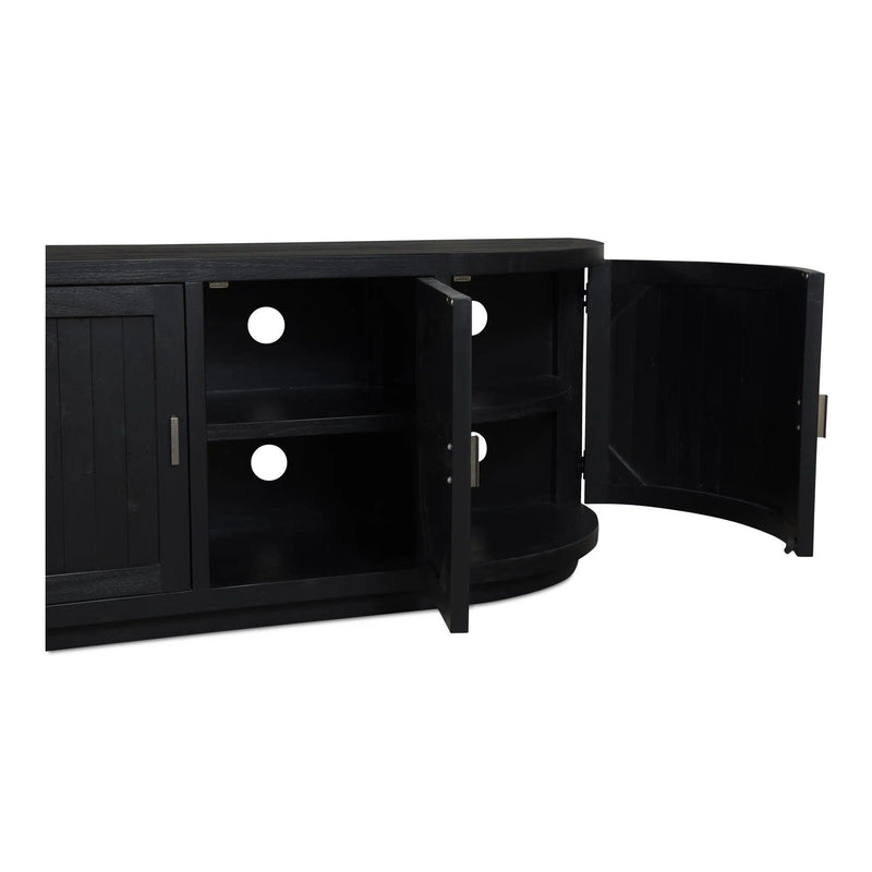 Nicola Natural Wood Media Cabinet TV Stands & Media Centers LOOMLAN By Moe's Home