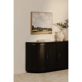 Nicola Wood Black Sideboard Sideboards LOOMLAN By Moe's Home