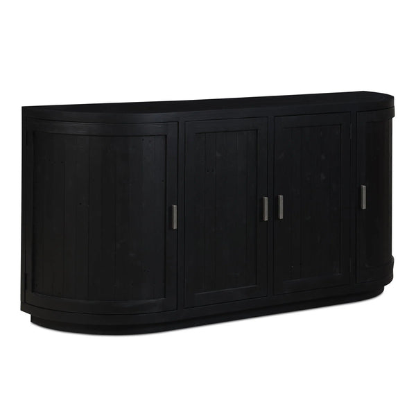 Nicola Wood Black Sideboard Sideboards LOOMLAN By Moe's Home