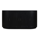 Nicola Wood Black Sideboard Sideboards LOOMLAN By Moe's Home