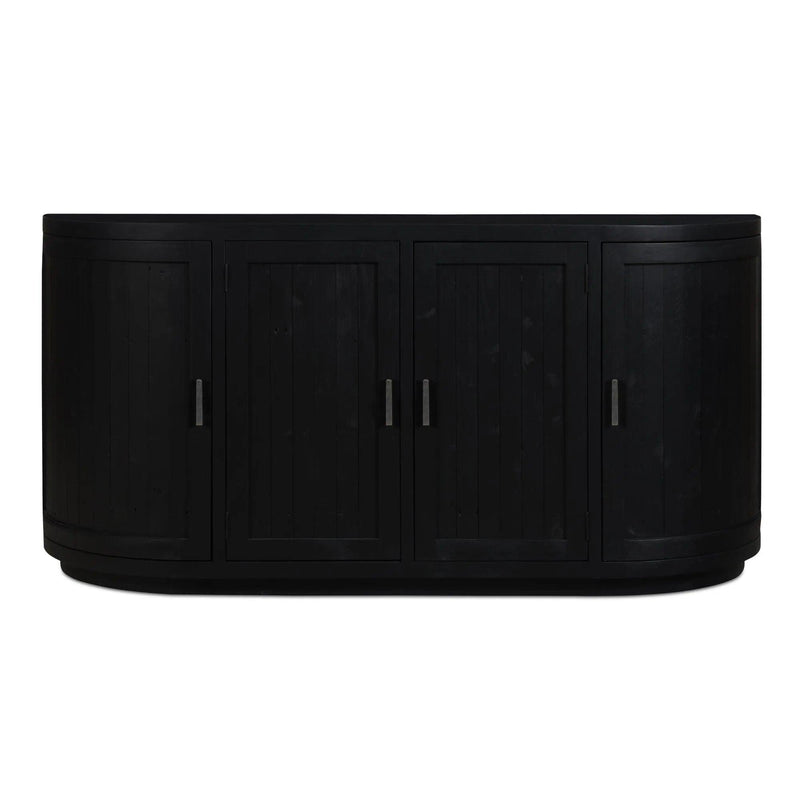 Nicola Wood Black Sideboard Sideboards LOOMLAN By Moe's Home