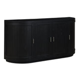 Nicola Wood Black Sideboard Sideboards LOOMLAN By Moe's Home