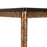 Nida Black and Bronze Rectangular Bar Table Bar Tables LOOMLAN By Zuo Modern