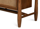 Nido Natural Wood 2 Door Rattan Sideboard Sideboards LOOMLAN By Sarreid