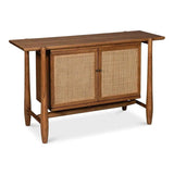 Nido Natural Wood 2 Door Rattan Sideboard Sideboards LOOMLAN By Sarreid