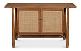 Nido Natural Wood 2 Door Rattan Sideboard Sideboards LOOMLAN By Sarreid