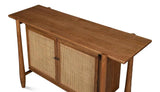 Nido Natural Wood 2 Door Rattan Sideboard Sideboards LOOMLAN By Sarreid