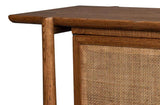 Nido Natural Wood 4 Door Rattan Sideboard Sideboards LOOMLAN By Sarreid