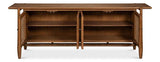 Nido Natural Wood 4 Door Rattan Sideboard Sideboards LOOMLAN By Sarreid