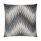 Nigel Stone Chevron Grey Large Throw Pillow With Insert Throw Pillows LOOMLAN By D.V. Kap