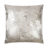 Nikko Silver Throw Pillow With Insert Throw Pillows LOOMLAN By D.V. Kap