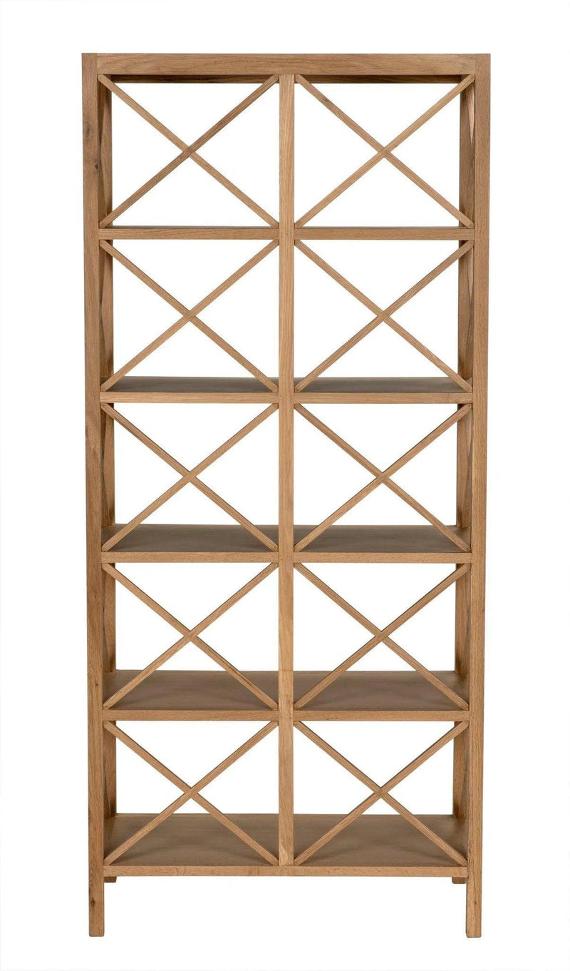 Nikolai Bookcase, White Oak Bookcases LOOMLAN By Noir