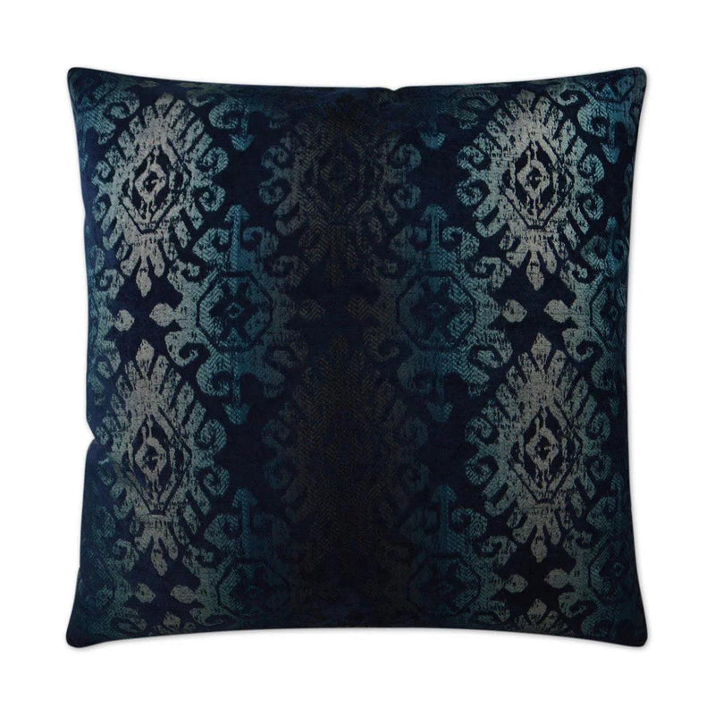 Nina Indigo Blue Throw Pillow With Insert Throw Pillows LOOMLAN By D.V. Kap