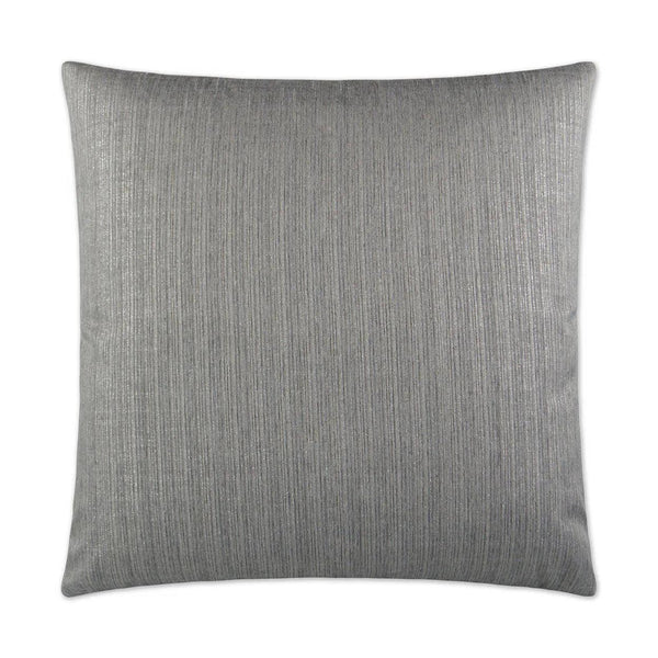 Ninon Silver Grey Throw Pillow With Insert Throw Pillows LOOMLAN By D.V. Kap