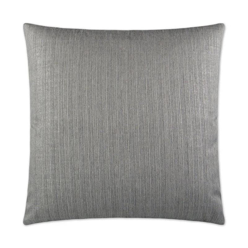 Ninon Silver Grey Throw Pillow With Insert Throw Pillows LOOMLAN By D.V. Kap