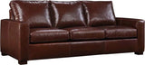 No Regrets Top Grain Leather Couch High Back Made In the USA Sofas & Loveseats LOOMLAN By Uptown Sebastian