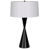 Noble Black Steel Table Lamp with Shade Table Lamps LOOMLAN By Noir