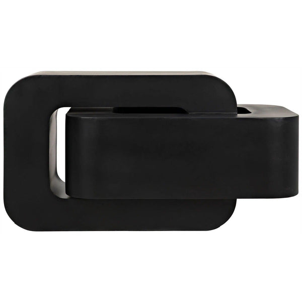 Nodum Accent Table, Black Steel Side Tables LOOMLAN By Noir