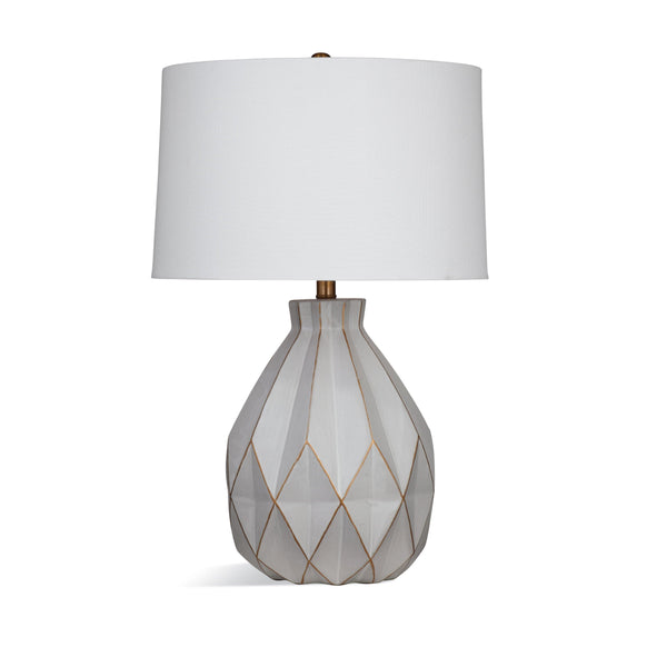 Nofa Ceramic Grey Table Lamp Table Lamps LOOMLAN By Bassett Mirror