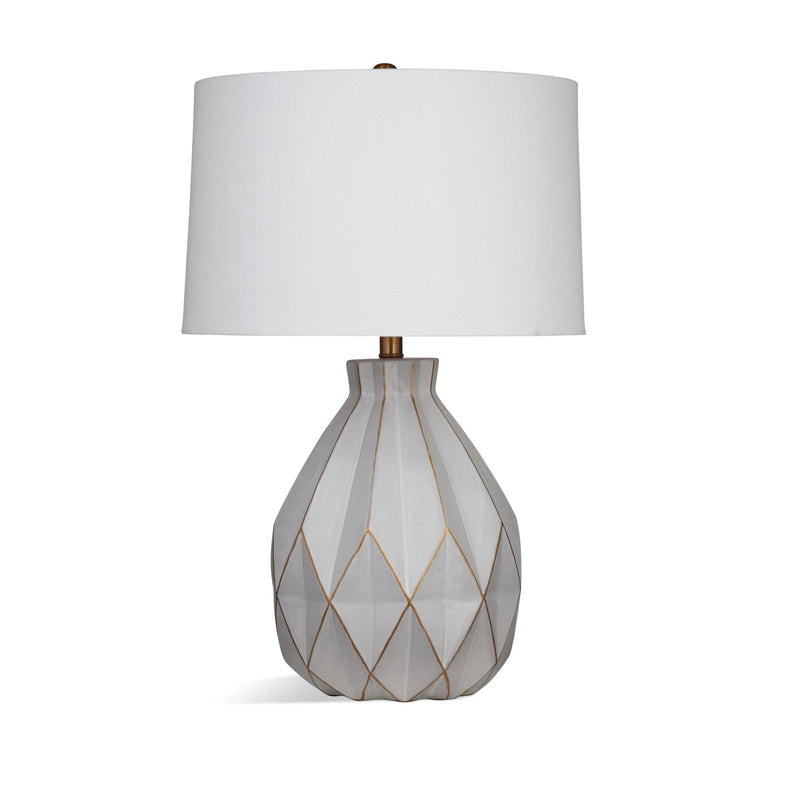 Nofa Ceramic Grey Table Lamp Table Lamps LOOMLAN By Bassett Mirror