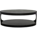 Noir Eclipse Oval Coffee Table With Storage Industrial Steel Coffee Tables LOOMLAN By Noir