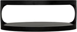 Noir Eclipse Oval Coffee Table With Storage Industrial Steel Coffee Tables LOOMLAN By Noir