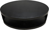 Noir Eclipse Oval Coffee Table With Storage Industrial Steel Coffee Tables LOOMLAN By Noir