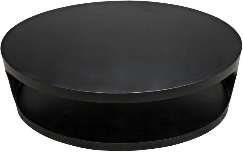 Noir Eclipse Oval Coffee Table With Storage Industrial Steel Coffee Tables LOOMLAN By Noir