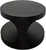 Noir Eclipse Oval Coffee Table With Storage Industrial Steel Coffee Tables LOOMLAN By Noir