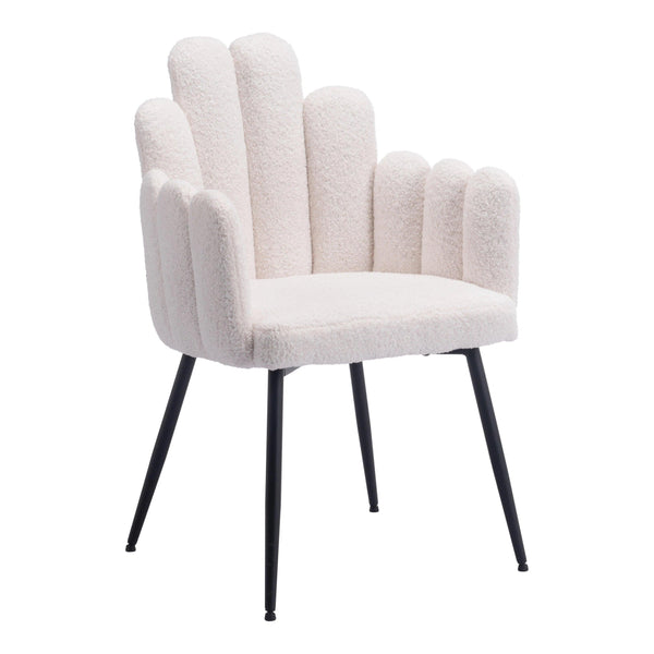 Noosa Dining Chair (Set of 2) Ivory Dining Chairs LOOMLAN By Zuo Modern