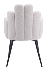 Noosa Dining Chair (Set of 2) Ivory Dining Chairs LOOMLAN By Zuo Modern