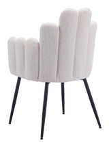 Noosa Dining Chair (Set of 2) Ivory Dining Chairs LOOMLAN By Zuo Modern