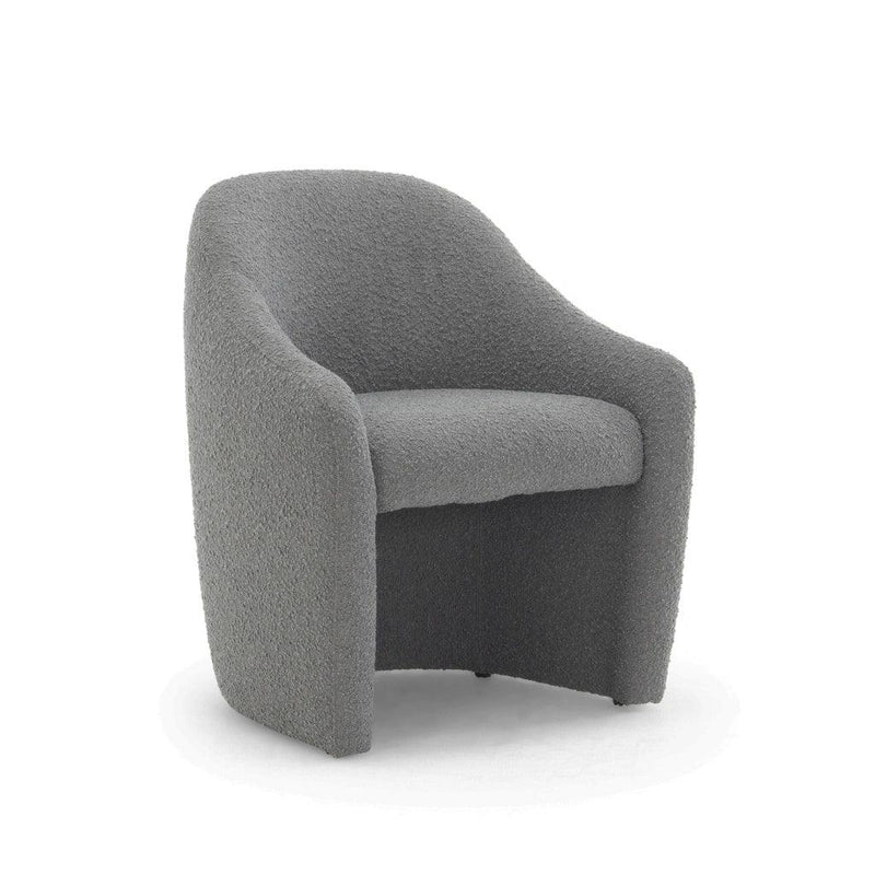 Nora Boucle Upholstered Dining Armchair Dining Chairs LOOMLAN By Urbia