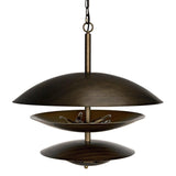 Nora Chandelier, Metal with Aged Brass Finish Chandeliers LOOMLAN By Noir