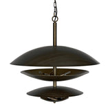 Nora Chandelier, Metal with Aged Brass Finish Chandeliers LOOMLAN By Noir