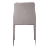 Nora Fabric Grey Dining Chair – Modern Dining Room Furniture Dining Chairs LOOMLAN By Moe's Home