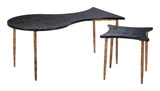 Norden Coffee Table Set (2-Piece) Black & Bronze Coffee Tables LOOMLAN By Zuo Modern