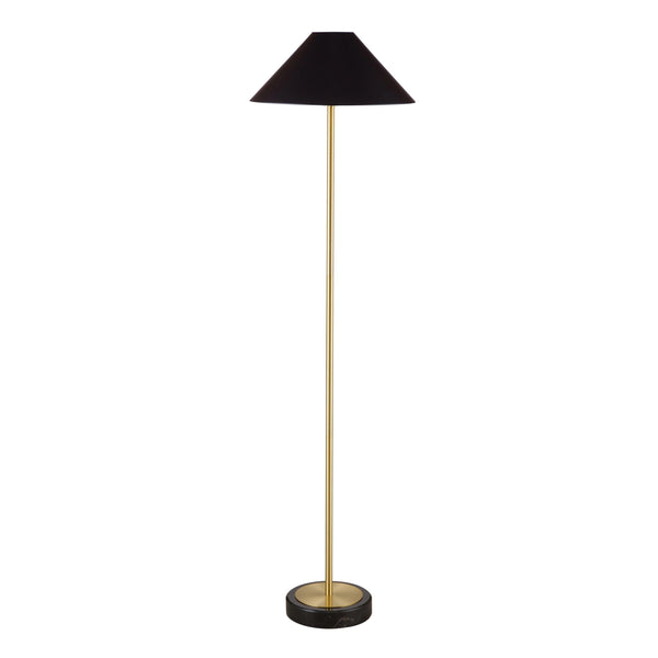 Norfolk Black Metal Floor Lamp Floor Lamps LOOMLAN By Bassett Mirror