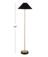 Norfolk Black Metal Floor Lamp Floor Lamps LOOMLAN By Bassett Mirror