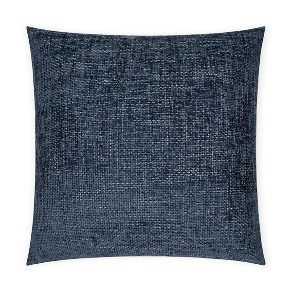 Norse Indigo Solid Textured Navy Large Throw Pillow With Insert Throw Pillows LOOMLAN By D.V. Kap