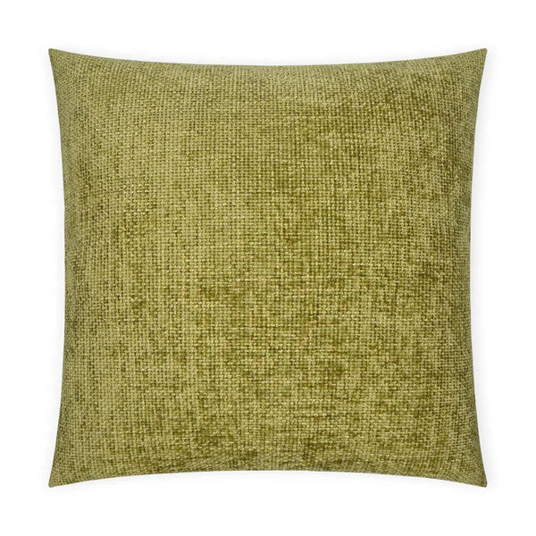 Norse Moss Solid Textured Green Large Throw Pillow With Insert Throw Pillows LOOMLAN By D.V. Kap