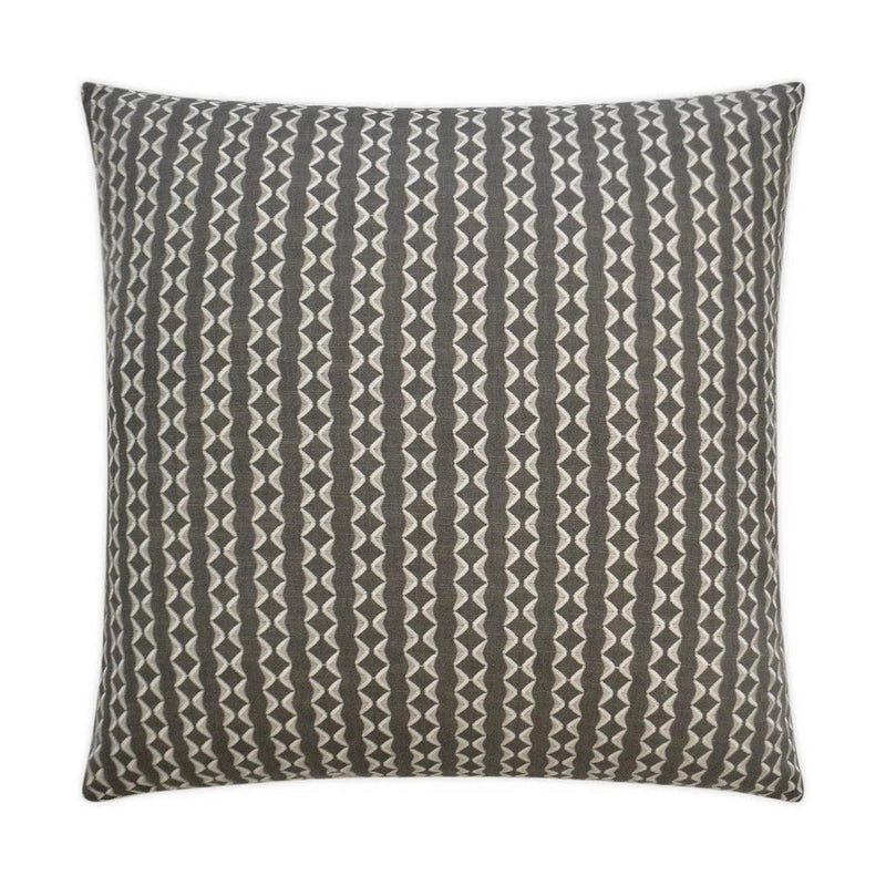 Notch Greystone Grey Throw Pillow With Insert Throw Pillows LOOMLAN By D.V. Kap