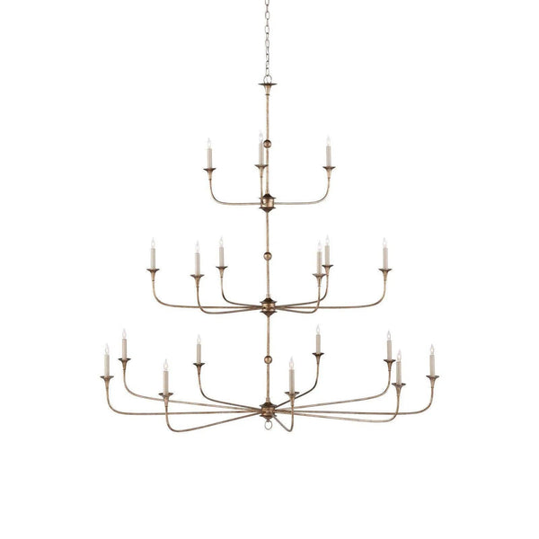 Nottaway Bronze Grande Chandelier Chandeliers LOOMLAN By Currey & Co