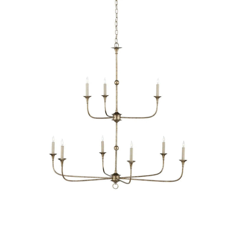 Nottaway Bronze Large Two-Tier Chandelier Chandeliers LOOMLAN By Currey & Co