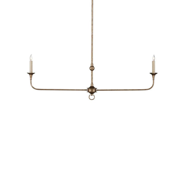 Nottaway Bronze Linear Chandelier Chandeliers LOOMLAN By Currey & Co