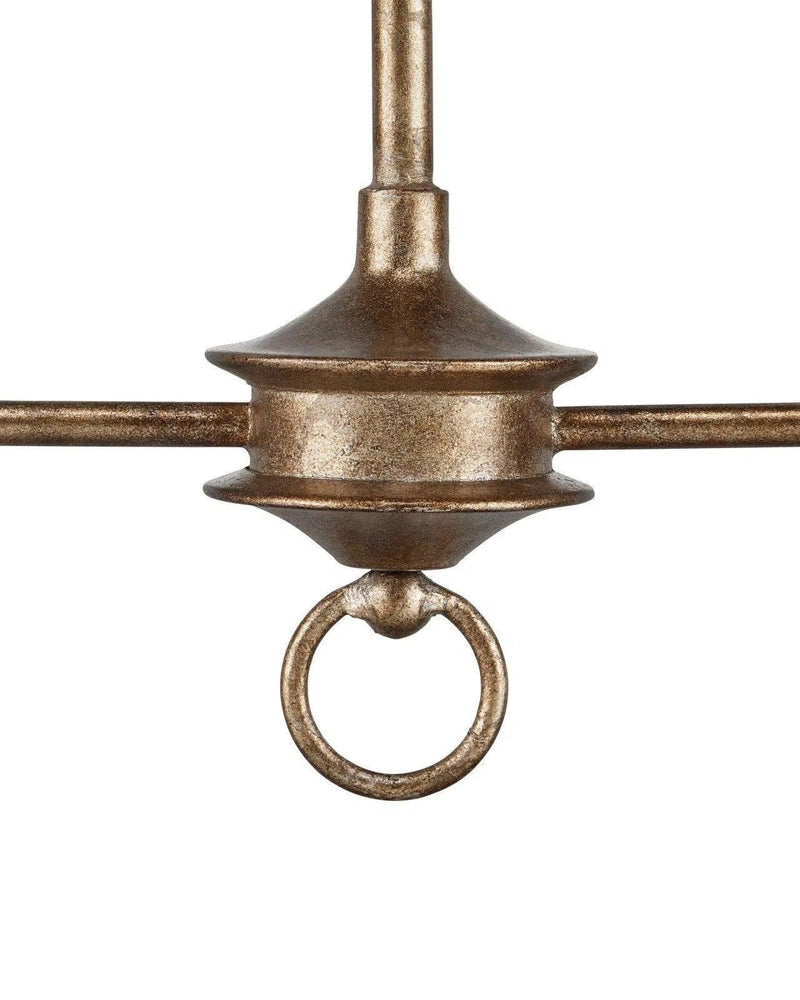 Nottaway Bronze Linear Chandelier Chandeliers LOOMLAN By Currey & Co