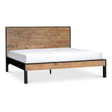 Nova Pine Reclaimed Wood Bed Frame Beds LOOMLAN By Moe's Home